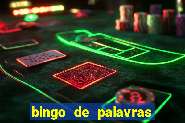 bingo de palavras de natal